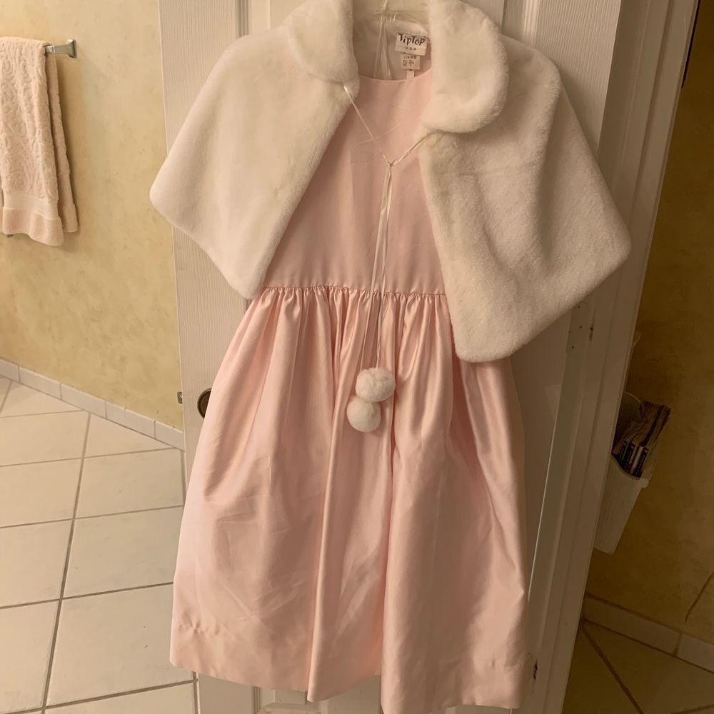 Girls dress, little jacket and shoes.